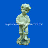 Polyresin Garden Statue of Boy Sculpture