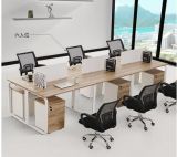 Office Desk Linear Workstation, Steel-Legs Powder Coating Office Table