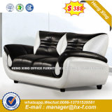 Modern Office Furniture Steel Metal Leather Sofa (HX-8N2039)