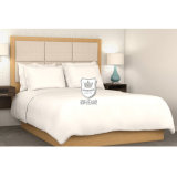 Bedroom Queen Hotel Bed with Wooden Bed Frame Flat Base