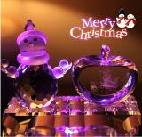 2016 Crystal Glass Apple Craft for Christmas Gift