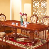 Wood Table and Sofa Chair for Dining Room Furniture Sets (8808)