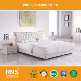 A906b Modern Furniture All Leather Pattern Small Bed