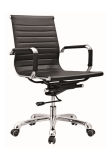 MID Back PU Leather Metal Modern Manager Staff Chair