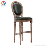 Moren Luxury High Upholstered PU Leather or Velvet Bar Stool Chairs