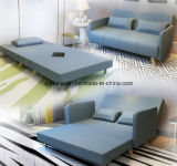 Double Folding Multi-Function Sofa Simple Lunch Nap Cloth Art Sofa Bed Three Folding Sofa Bed (M-X3266)