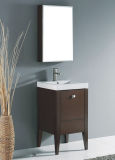 Solid Wood Bathroom Cabinet with Classic Design