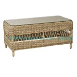 Round Rattan Coffee Table for Outdoor Sofa Set