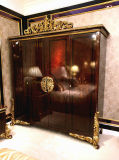 Italy Royal Classical Style with Hand Carved Golden Painting Bed Room Collection