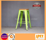 Tolix Bar Stool Restaurant Furniture Industral Bar Chair with Wooden Top
