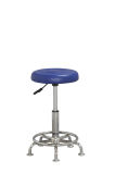 Commercial Swivel Leather blue Color Bar Stool