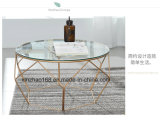 J Model Glass Coffee Table with Sofa Side Table