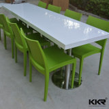 White Solid Surface Restaurant Dining Table (61210)