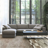 Modern Furniture Wooden Leisure Fabric Sofa for Living Room