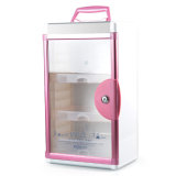 Metal Wall Mounted 3 Layers Storage Cabinet with Portable Handle