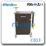 New Material Hospital Bed Side Cabinet with Over Bed Table
