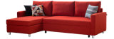 Fashion L Shaped Fabric Sofa Bed with Storage