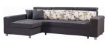 Living Room Fabric Coner Sofabed with Big Storage