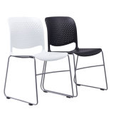 Black White Conference Stacking Plastic Office Chair for Hall