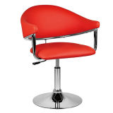 Red Color Dining Synthetic Leather Bar Chair with Armrest (FS-T6040)