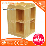 Kids Movable Shelf Log Wood Cabinet for Preschool