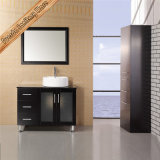 Fed-1876 Hot Selling Glass Top Vessel Ceramic Sink Modern Cabinets