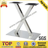 Rectangular X Stainless Steel Leg Restaurant Table
