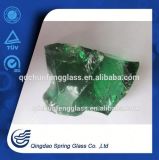 Crushed Green Clear Glass Stone 3-5cm Directly From Factory