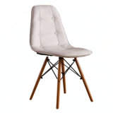 EMS Chair Style Armchair Natural Wood Legs Lounge Chair Arm Seats Wooden Leg Wire Leg Dowel Legged Base Molded Plastic