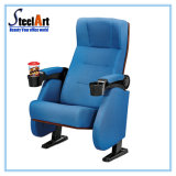 Modern Fabric Movie Chair with Cup Holder