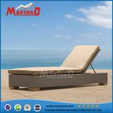 Outdoor PE Rattan Adjusting Feature Waterproof Cushion Sun Lounger