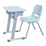 School Furniture Plastic Single Desk and Chair