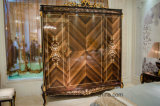 0070-1 Solid Wood Covered Luxury Veneer with High Gloss Painting Wardrobe