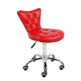 PU Leather Swivel Barber Chair with Back