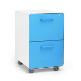 2 Drawer Metal Mobile File Cabinet for Office