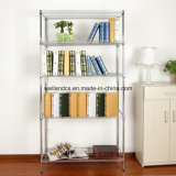 DIY 5 Tier Metal Wire Bookshelf for Home/Office Storage and Organization