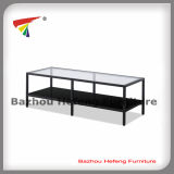 Powder Coated Glass TV Stand (TV010)