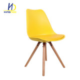 Modern Design Replica Chair Coffee Chair Wooden Legs Plastic Chair