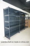 Flat Back Panel Convenient Store Display Metal Shelf
