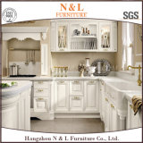 Custom White Color Home Furniture Solid Wood Kitchen Cabinet
