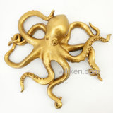 2017 Finish Sea Art Gold Octopus Figurine Statue for Sale