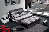 Bedroom Furniture Leather Bed (SBT-5845)