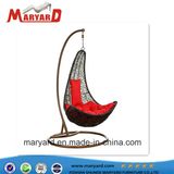 Patio Rattan Hanging Chair Furniture Aluminum Leisure Patio Swing Single Seat Swing Chair