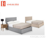 Leather Home Furniture Wooden Modern Double Bed