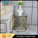Stainless Steel Furniture Marble Side Table