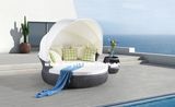 Outdoor Wicker Sun Lounger Outdoor Sofa Set