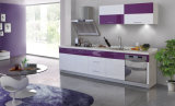 Small Kitchen Unit Economic Lacquer Surface Modern Kitchen Cabinet (zz-025)