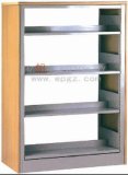 Modern MDF Steel School Library Wood Metal Bookshelf Design
