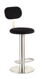 Backrest Fabric Stainless Steel Bar Stools and Chairs