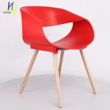New Design Wood Leg Leisure Modern Plastic Chair for Sale